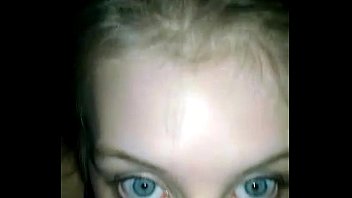 ash-blonde with blue eyes deepthroats dick