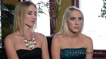 two steamy blondes tough anal intrusion boinked in.
