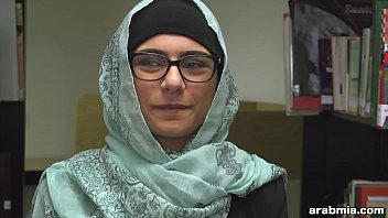 mia khalifa disrobes hijab and clothes in library mk13825