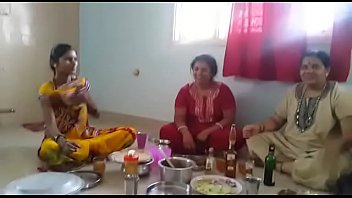 village aunties loving soiree with wine than boning.