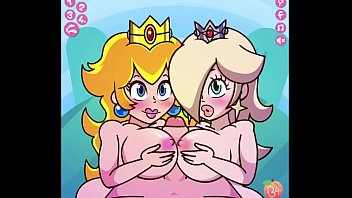 supah mario princess peach and rosalina.