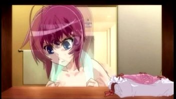 t-girl anime maid self draining in.