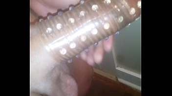 studded pound-stick sleeve for her delight